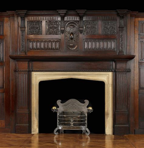 tudor fireplace mantel